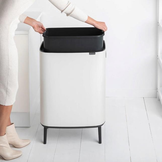 Brabantia Çöp Kutusu Büyük Boy 60 lt Bo Touch Dokunmatik Kapak Beyaz 130205 - 20BRA130205