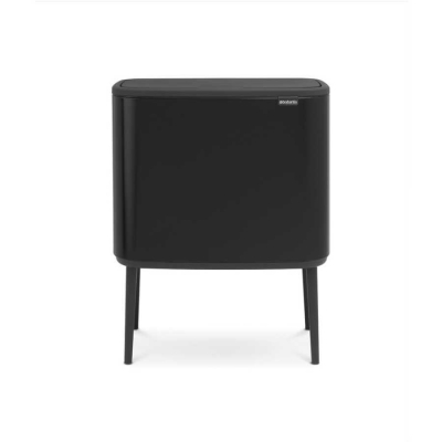 BRABANTIA - Brabantia Çöp Kutusu 36 lt Dokunmatik Bo Touch Mat Siyah 315824 