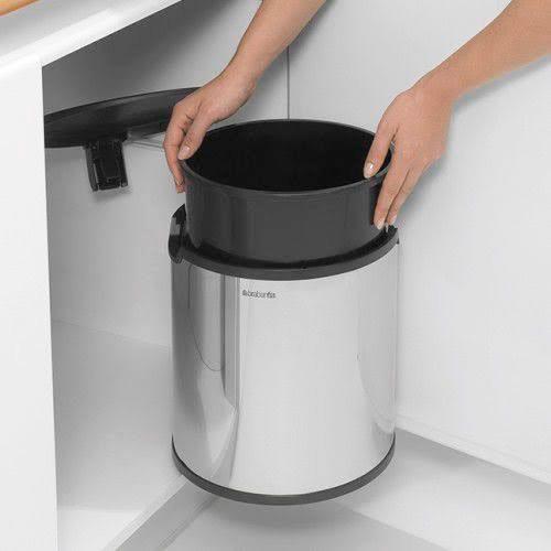 Brabantia Çöp Kutusu 15 lt Dolap İçi Briliant Steel 418181 - 20BRA418181