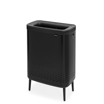 BRABANTIA - Brabantia Çamaşır Sepeti İki Bölmeli 2 x 45 lt Siyah 200564