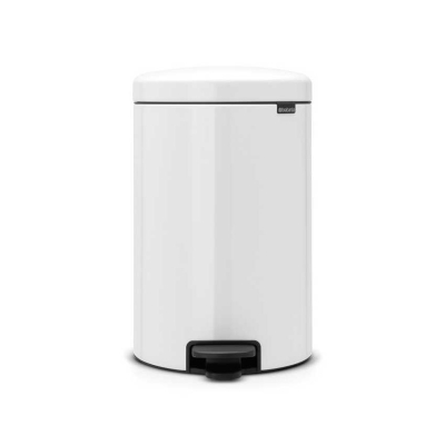 Brabantia Çöp Kutusu 20 litre Newicon Pedallı Beyaz 114243 - Thumbnail 20BRA114243