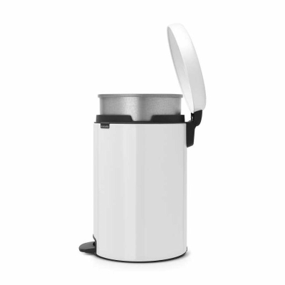 BRABANTIA - Brabantia Çöp Kutusu 20 litre Newicon Pedallı Beyaz 114243 