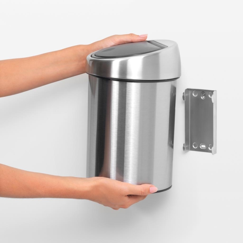 Brabantia Çöp Kutusu 3 litre Touch Bin Dokunmatik Mat Çelik 363986 - 20BRA363986