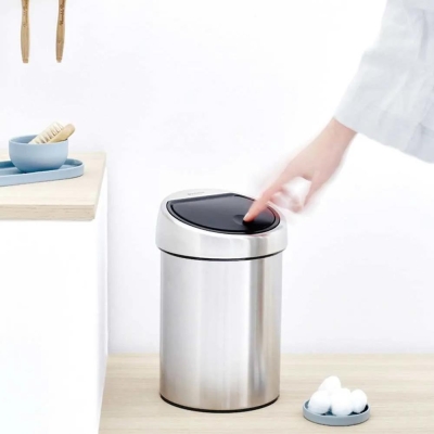 Brabantia Çöp Kutusu 3 litre Touch Bin Dokunmatik Mat Çelik 363986 - Thumbnail 20BRA363986