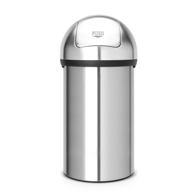 Brabantia Çöp Kutusu Büyük Boy 60 litre Push Bin Matt Steel 484520 - Thumbnail 20BRA484520