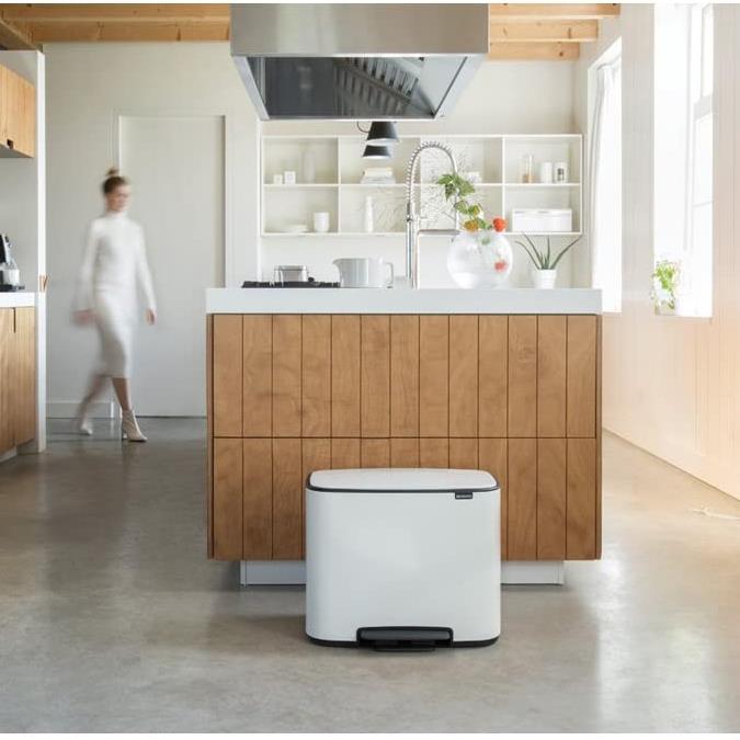 Brabantia Çöp Kutusu İki Bölmeli 11+23 Lt Bo Pedal Bin 121142 - 20BRA121142