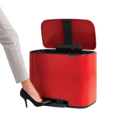 Brabantia Çöp Kutusu İki Bölmeli Kırmızı 11+23 Lt Bo Pedal Bin 121166 - Thumbnail 20BRA121166