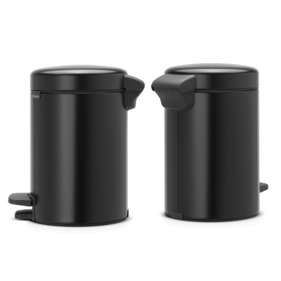 BRABANTIA - Brabantia Çöp Kutusu Newicon Pedallı 3 Lt Matt Black 