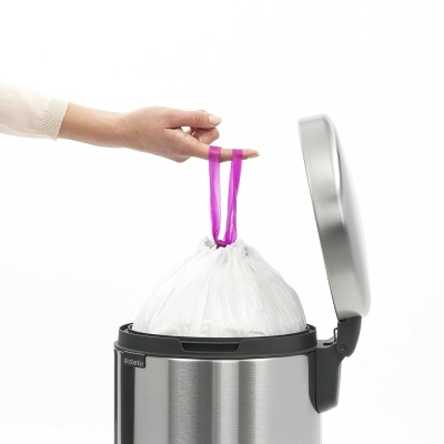 Brabantia Çöp Kutusu 12 litre Newicon Pedallı Mat Çelik - Thumbnail 20BRA113604