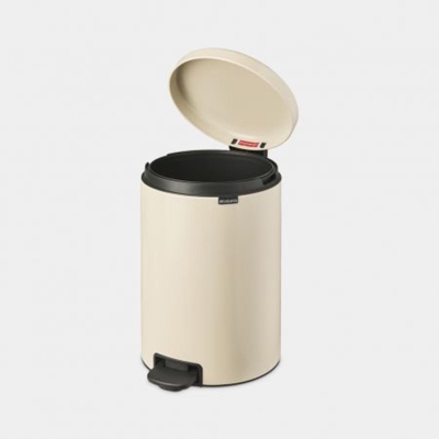 Brabantia Çöp Kutusu 20 litre Newicon Pedallı Mat Bej 149948 - Thumbnail 20BRA149948