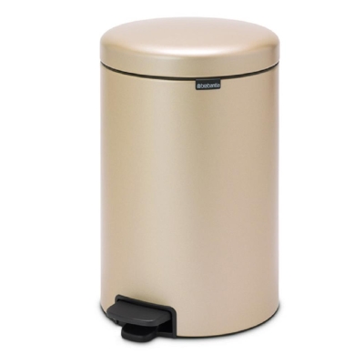 BRABANTIA - Brabantia Çöp Kutusu 20 litre Newicon Pedallı Şampanya Rengi