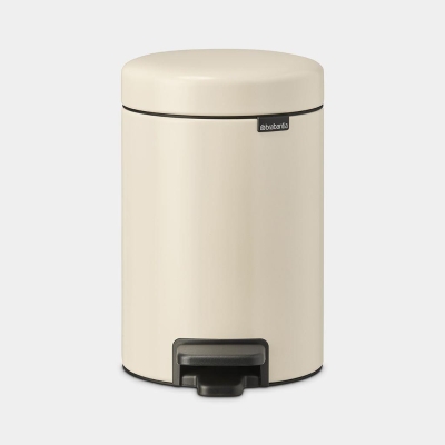 Brabantia Çöp Kutusu 3 litre Newicon Pedallı Mat Bej 149887 - Thumbnail 20BRA149887