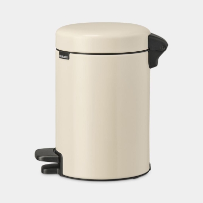 BRABANTIA - Brabantia Çöp Kutusu 3 litre Newicon Pedallı Mat Bej 149887