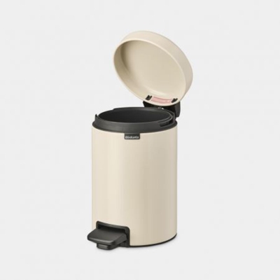 Brabantia Çöp Kutusu 3 litre Newicon Pedallı Mat Bej 149887 - Thumbnail 20BRA149887