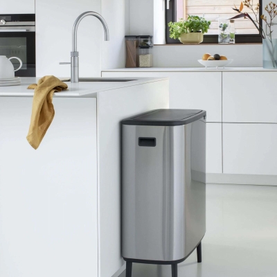 Brabantia Çöp Kutusu 30 + 30 lt Bo Touch Dokunmatik Kapak Mat Çelik 130649 - Thumbnail 20BRA130649