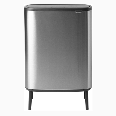 BRABANTIA - Brabantia Çöp Kutusu 30 + 30 lt Bo Touch Dokunmatik Kapak Mat Çelik 130649