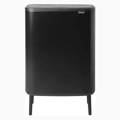 BRABANTIA - Brabantia Çöp Kutusu 30 + 30 lt Bo Touch Dokunmatik Kapak Mat Siyah 130625