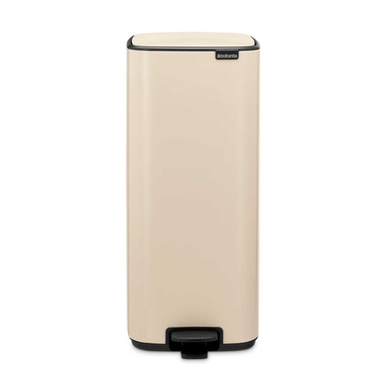 Brabantia Çöp Kutusu 30 litre Bo Pedallı, Dikdörtgen, Soft Beige 238123 - 20BRA238123