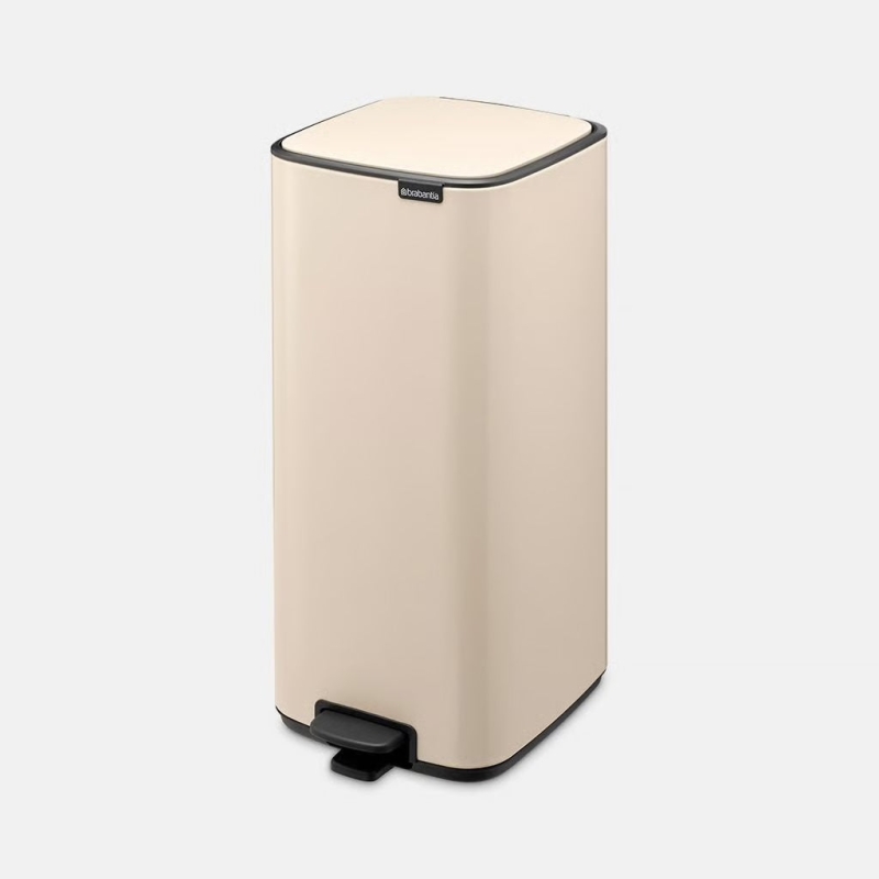 Brabantia Çöp Kutusu 30 litre Bo Pedallı, Dikdörtgen, Soft Beige 238123 - 20BRA238123