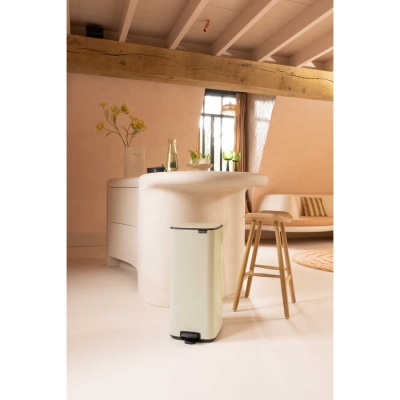 Brabantia Çöp Kutusu 30 litre Bo Pedallı, Dikdörtgen, Soft Beige 238123 - Thumbnail 20BRA238123