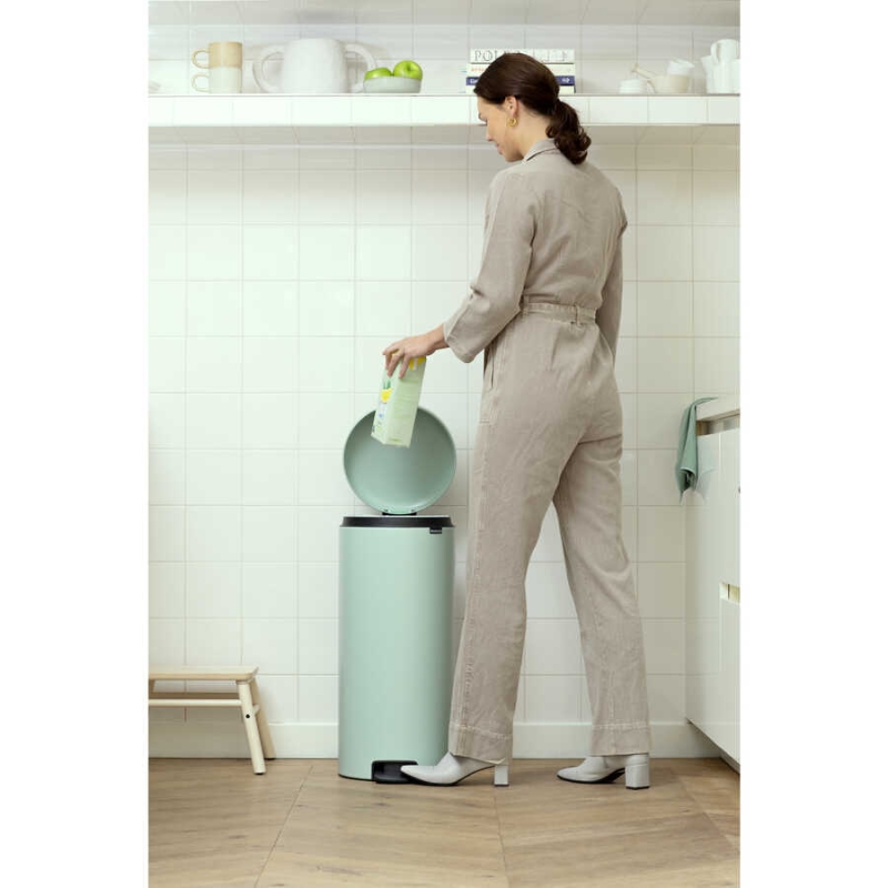 Brabantia Çöp Kutusu 30 litre Newicon Pedallı, Jade Green 233944 - 20BRA233944
