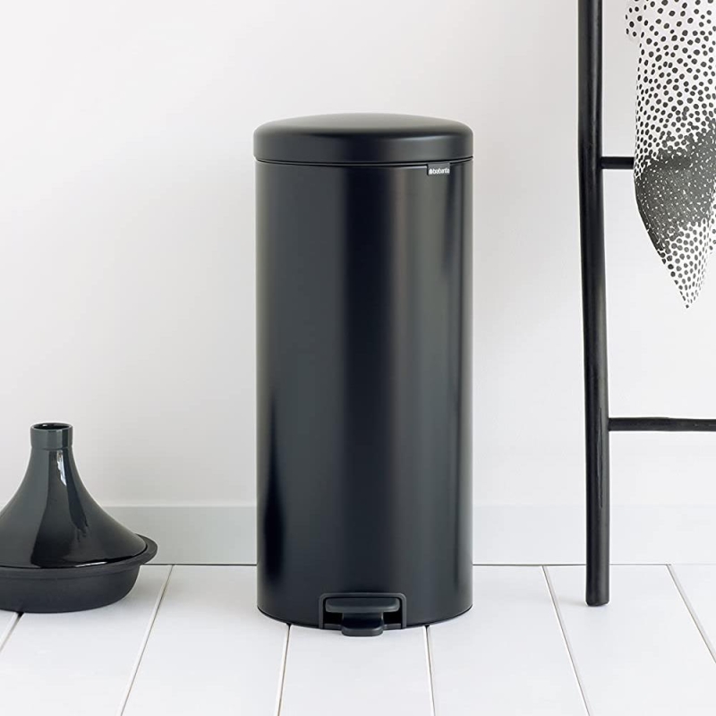 Brabantia Çöp Kutusu 30 litre Newicon Pedallı Mat Siyah 114540 - 20BRA114540