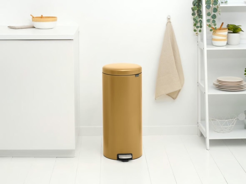 Brabantia Çöp Kutusu 30 litre Newicon Pedallı, Warm Gold 238765 - 20BRA238765