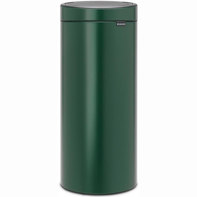 BRABANTIA - Brabantia Çöp Kutusu 30 litre Touch Bın New Dokunmatik Çam Yeşili 304262