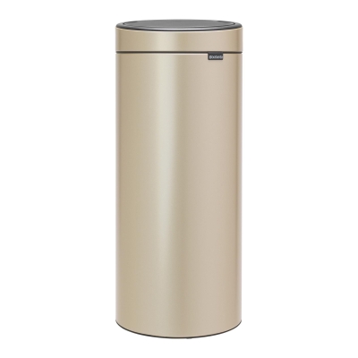 BRABANTIA - Brabantia Çöp Kutusu 30 litre Touch Bın New Dokunmatik Şampanya 304507