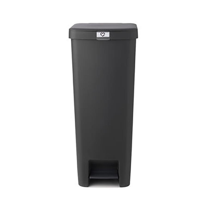 Brabantia Çöp Kutusu 40 litre Stepup Plastik Koyu Gri 800023 - 20BRA800023