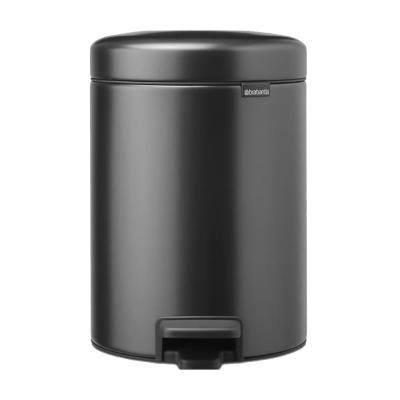 BRABANTIA - Brabantia Çöp Kutusu 5 litre Newicon Pedallı Confident Grey 233463