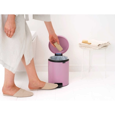 Brabantia Çöp Kutusu 5 litre Newicon Pedallı Mineral, Lilac Pink 255281 - Thumbnail 20BRA255281