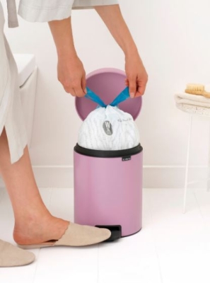 Brabantia Çöp Kutusu 5 litre Newicon Pedallı Mineral, Lilac Pink 255281 - Thumbnail 20BRA255281