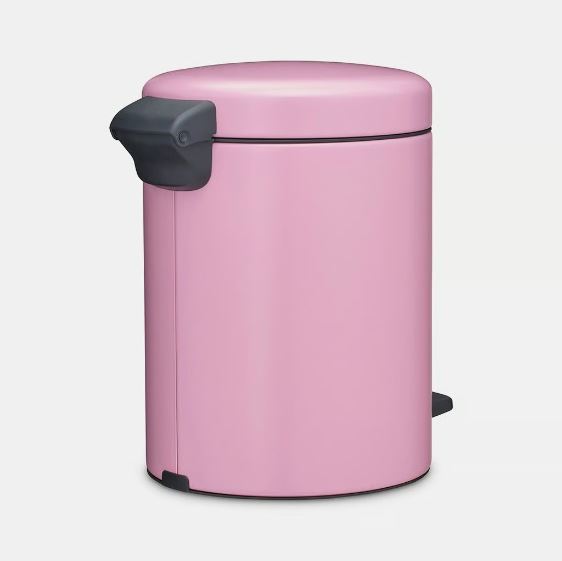 Brabantia Çöp Kutusu 5 litre Newicon Pedallı Mineral, Lilac Pink 255281 - 20BRA255281