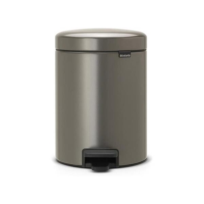 Brabantia Çöp Kutusu 5 litre Newicon Pedallı Platin 112683 - Thumbnail 20BRA112683