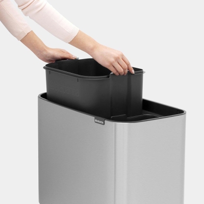 Brabantia Çöp Kutusu Bo Touch Bin 11+ 23 Lt Matt Steel 316227 - Thumbnail 20BRA316227