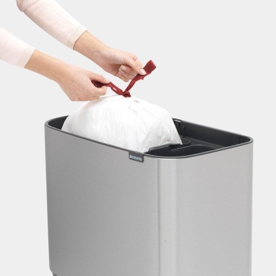 Brabantia Çöp Kutusu Bo Touch Bin 11+ 23 Lt Matt Steel 316227 - Thumbnail 20BRA316227