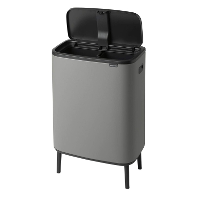 Brabantia Çöp Kutusu Bo Touch Bin Kapak 30+30 Lt Beton Gri 130663 - Thumbnail 20BRA130663