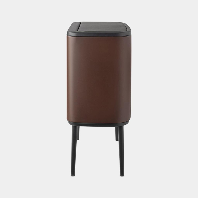 Brabantia Çöp Kutusu İki Bölmeli 11+23 litre Bo Touch Bin Mineral Cosby Brown 208621 - 20BRA208621