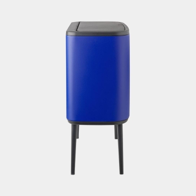 Brabantia Çöp Kutusu İki Bölmeli 11+23 litre Bo Touch Bin Mineral Powerful Blue 208348 - Thumbnail 20BRA208348