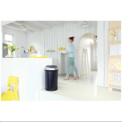 BRABANTIA - Brabantia Çöp Kutusu Büyük Boy 60 lt Dokunmatik Matt Black 402548 (1)