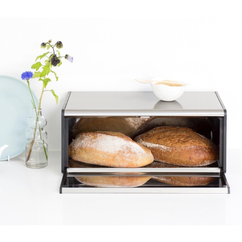 Brabantia Ekmek Saklama Kutusu Matt Steel Dikdörtgen Köşeli 299186 - 20BRA299186