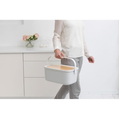 Brabantia Ekmek Saklama Kutusu Nic Light Grey 128288 - Thumbnail 20BRA128288