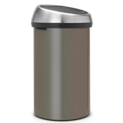 BRABANTIA - Brabantia Çöp Kutusu Büyük Boy 60 lt Dokunmatik Platinium 402463