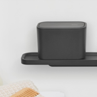 Brabantia Tezgahüstü Küçük Çöp Kutusu Mindset Dark Grey 303364 - Thumbnail 20BRA303364