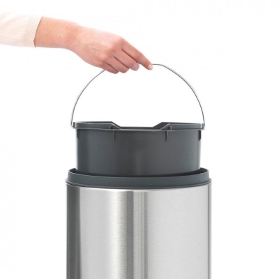 BRABANTIA - Brabantia Çöp Kutusu 30 lt Dokunmatik Touch Bin New Mat Çelik 115349 