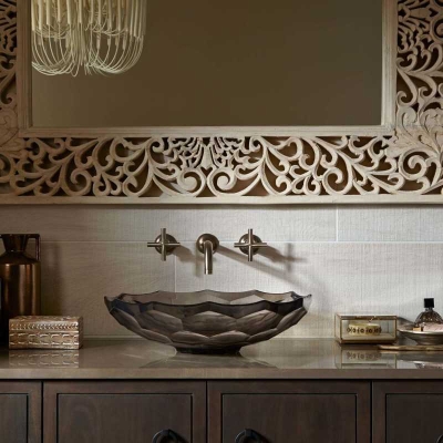 KOHLER - Kohler Lavabo Briolette Cam Çanak Translucent Doe