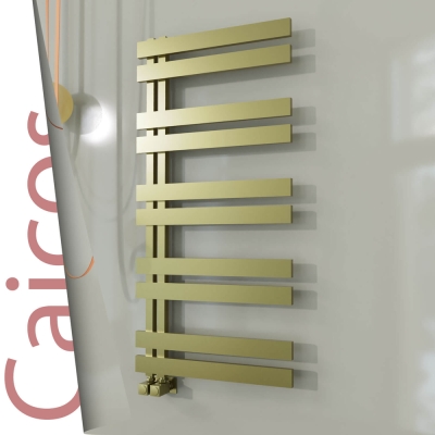 Radiva - CAICOS Paslanmaz Çelik Havlupan 400x1260 Satine Altın