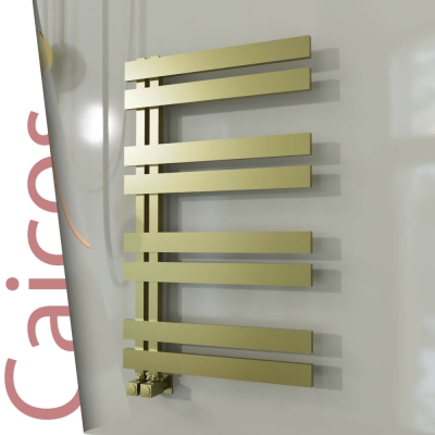 Radiva - CAICOS Paslanmaz Çelik Havlupan 400x990 Satine Altın