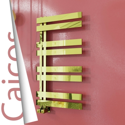 Radiva - CAICOS Paslanmaz Çelik Havlupan 500x990 Altın